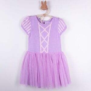 Baby Gap Disney Rapunzel Dress Kids 4 Purple Knit Tulle Tutu Princess